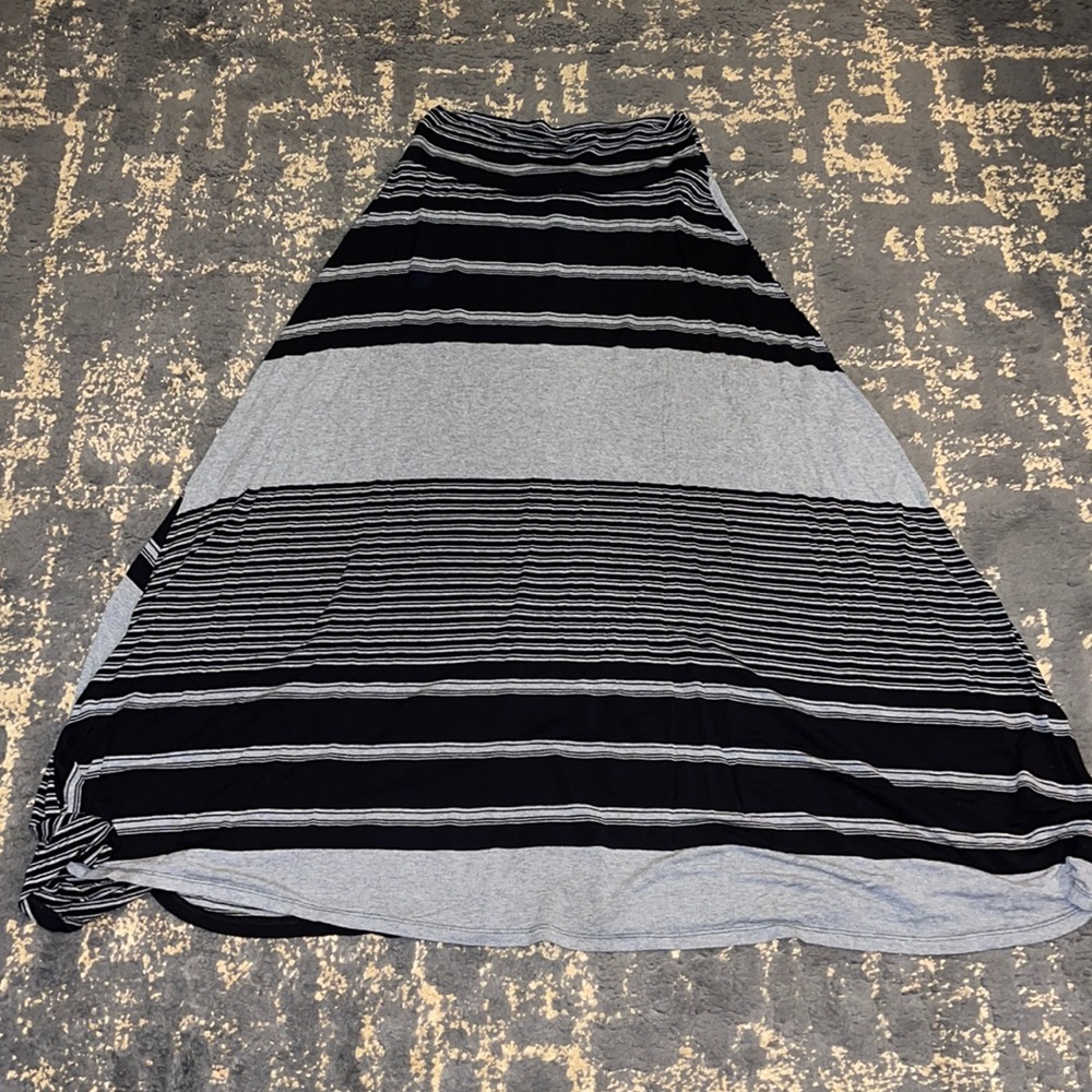 Stripe Maxi Skirt